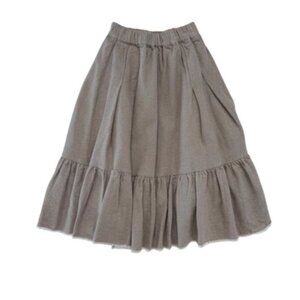 TAMBERE - LONG SKIRT - 70%COTTON - TAN - LIKE NEW